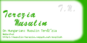 terezia musulin business card